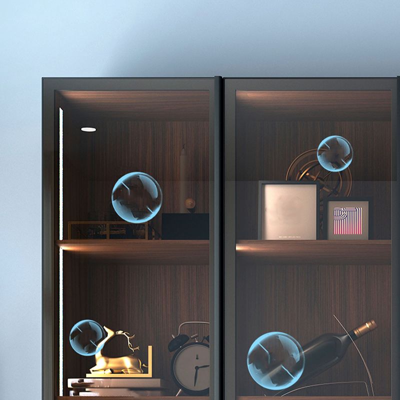 1/2/3 Pieces Counter Height Pub Set in Brown and Black, Modern