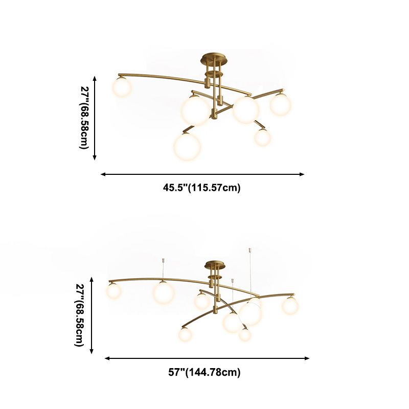 2 colori moderni opzionali per sala da pranzo a sospensione a sospensione in ottone