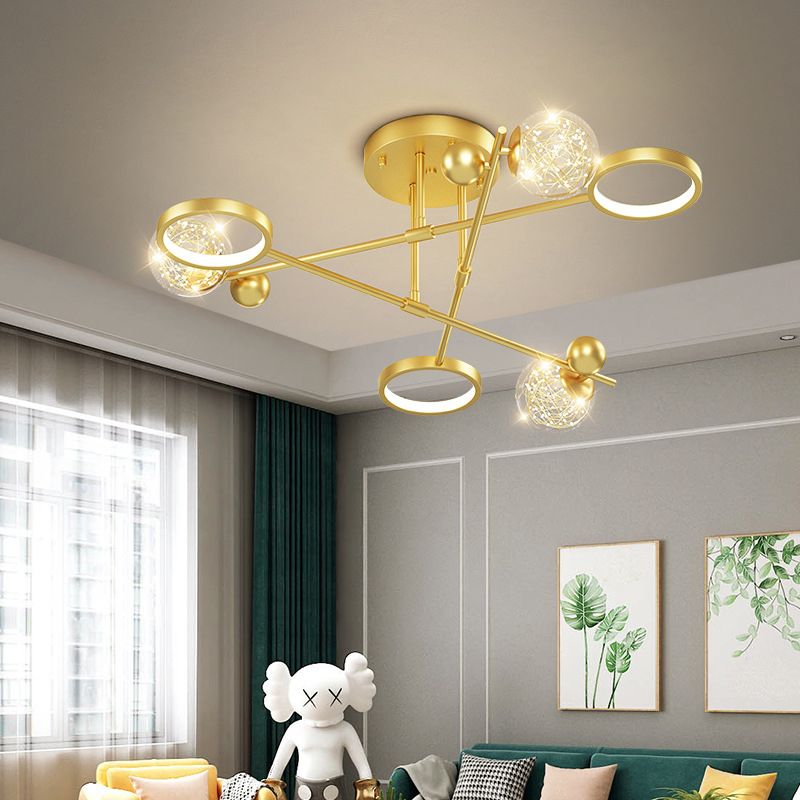 LED Light Flush Mount Light Metal Light Multiple Light Living Room Light
