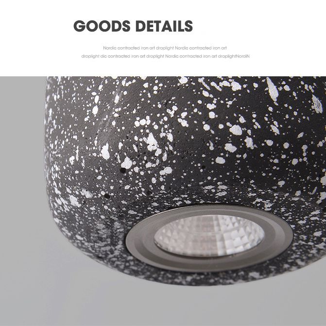 Terrazzo Cylindrical LED MINI LICHING PENDANT MODER