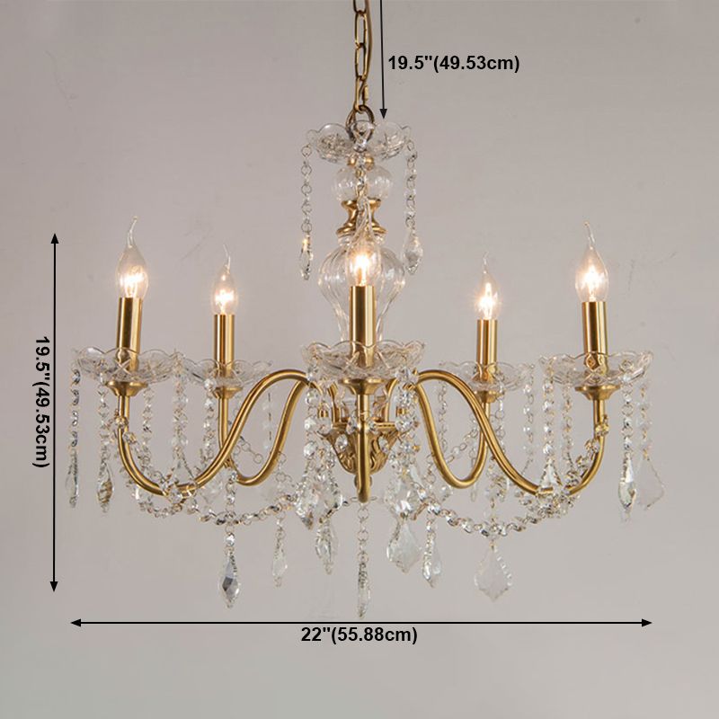 American Style Vertical Hanging Chandelier Light Crystal Chandelier luminaires