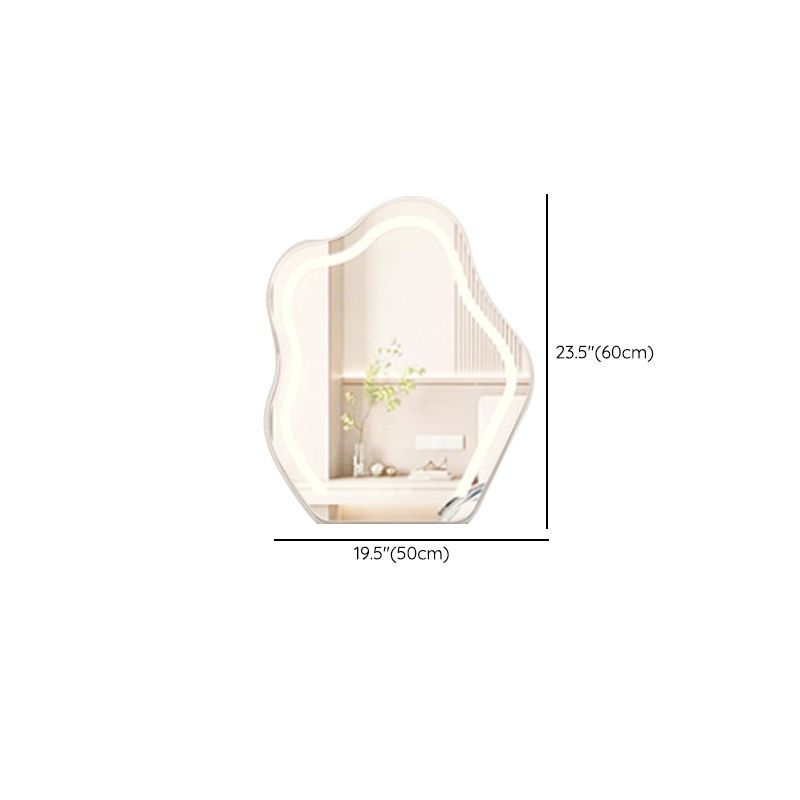White Bedroom Lighted Mirror Wooden With Drawer Vanity Dressing Table
