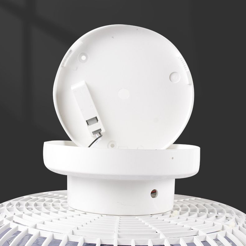 Acryl weiße LED -Deckenelement in der modernen Einfachheit Eisenkreisende Deckenventilator für Schlafzimmer