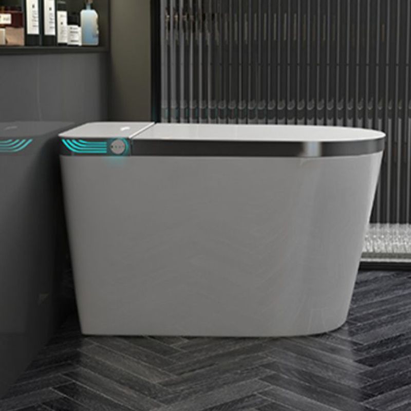 Contemporary Siphon Jet Flush Toilet 1-Piece Toilet Bowl for Bathroom