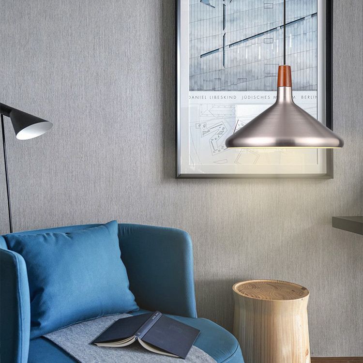 Cone Metal Pendant Ceiling Light Contemporary-Style Pendant Light Kit for Restaurant