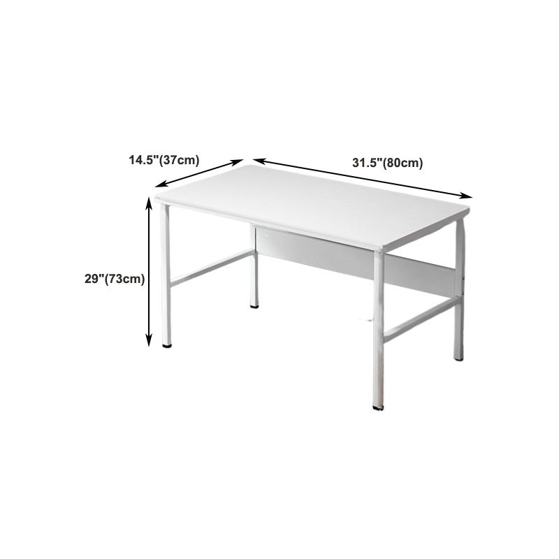 29.5" H Rectangular Writing Desk Contemporary Wood Office Desk