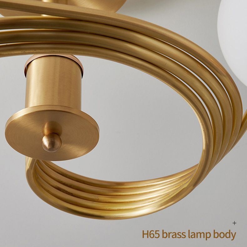 Burbujas de lámpara de montura semi descarga de montura de vidrio contemporáne