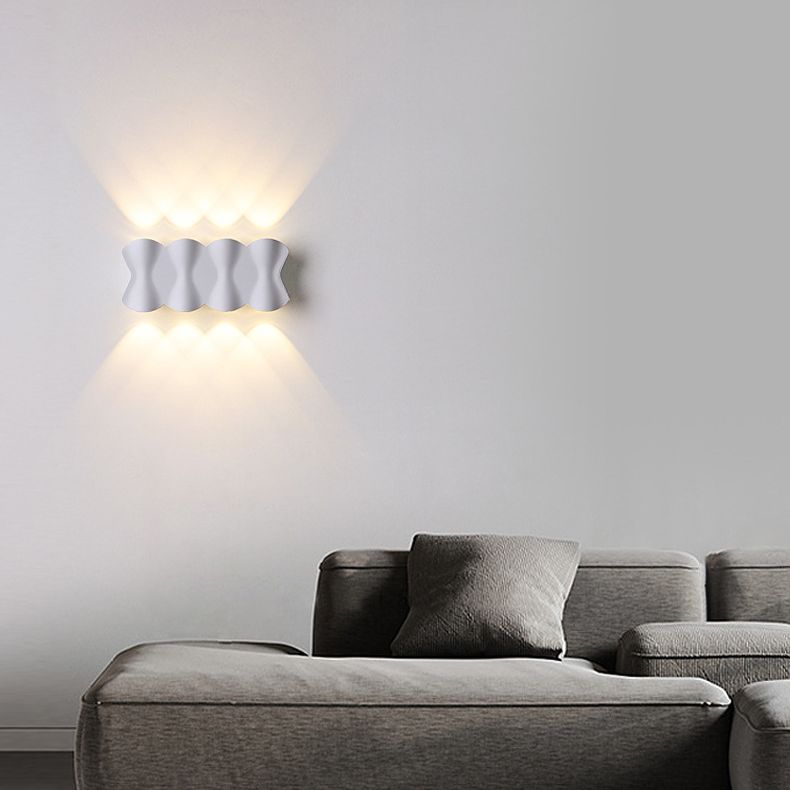 Lampe murale en origami simplicité moderne simplicité lampe à support mural en aluminium pour le salon