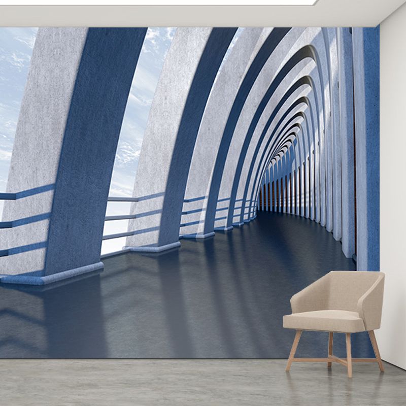 Spatial Extension Mural Large Size Wall Covering for Home, Moisture Resistant