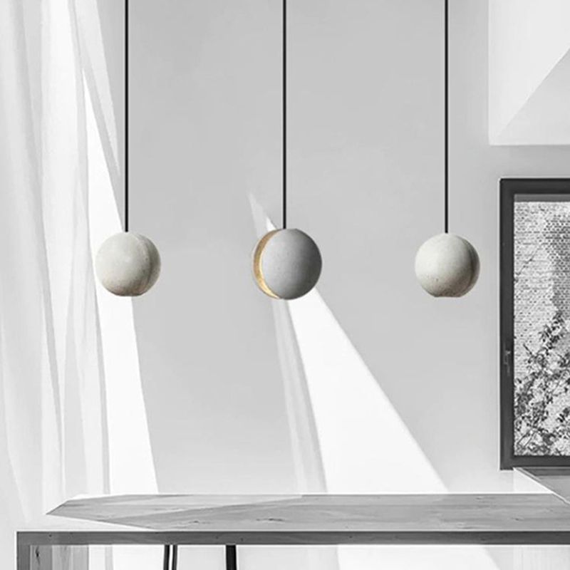 Moderne Moon Planeet Shade Hanging Light Resin 1 lichte hanglamp voor woonkamer