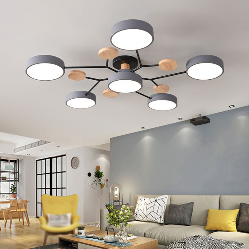 Modern Style Ceiling Light LED Flush Mount Light Fixture for Bedroom