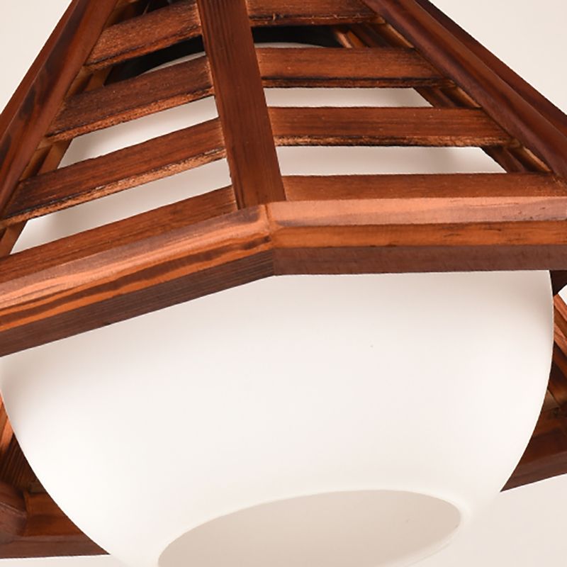 Assayage d'éclairage suspendu en bois moderne pour le café Room