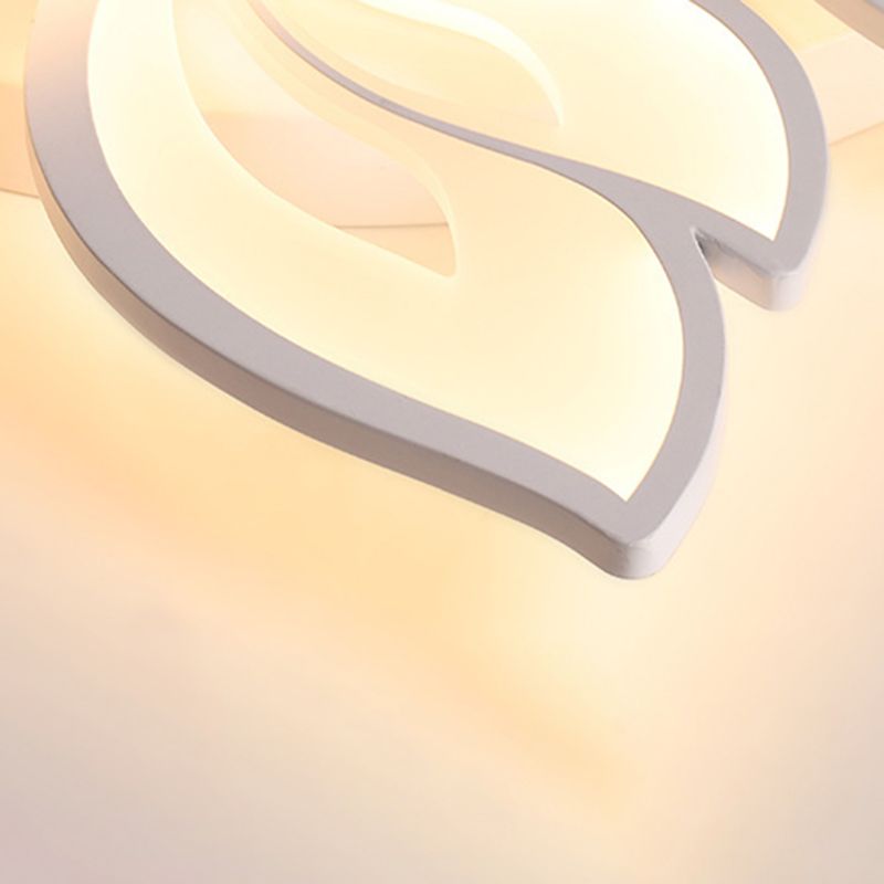 Metal Bloom semi-inbouw plafondlamp Moderne slaapkamer semi-inbouw plafondverlichtingsarmaturen