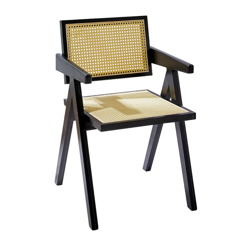 Sillas de comedor de madera de estilo moderno, respaldo abierto, sillas laterales para cocina