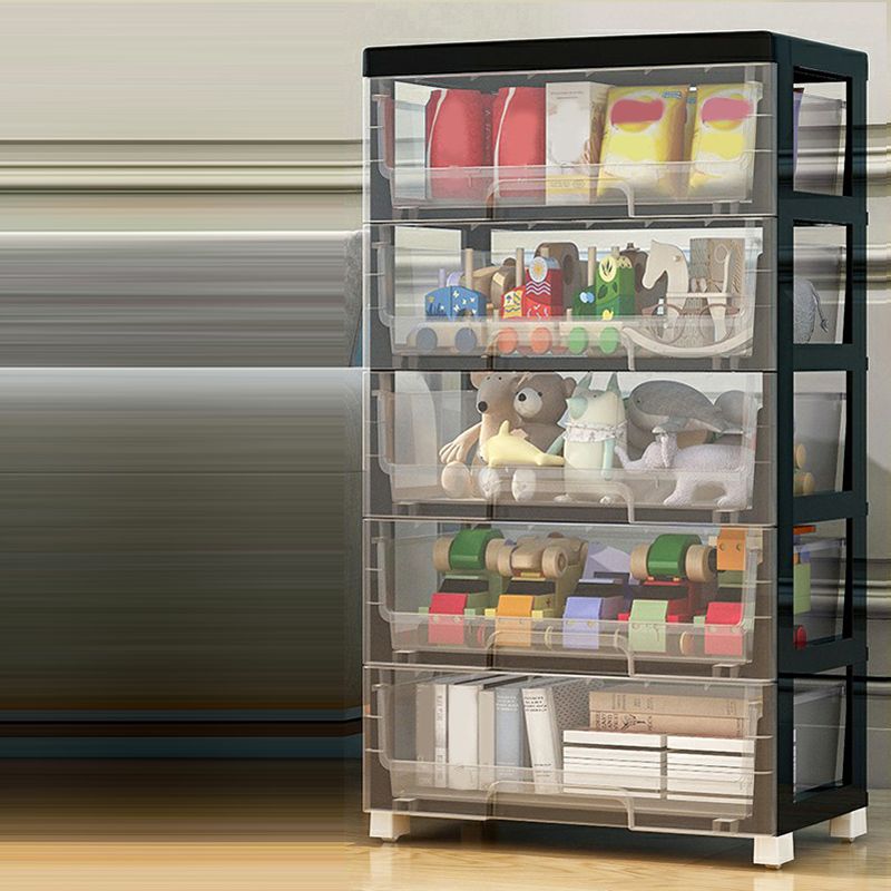 Contemporary Storage Cabinet with Legs 5-drawer Wardrobe Armoire