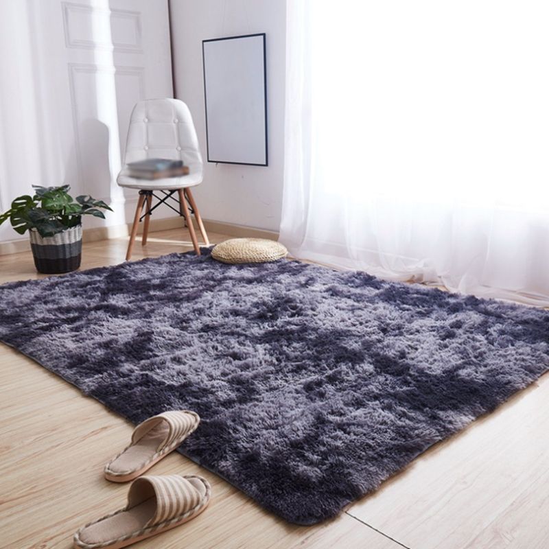 Tie-Dyed Shag Area Rug Polyester Indoor Carpet Pet Friendly Rug for Home Decoration