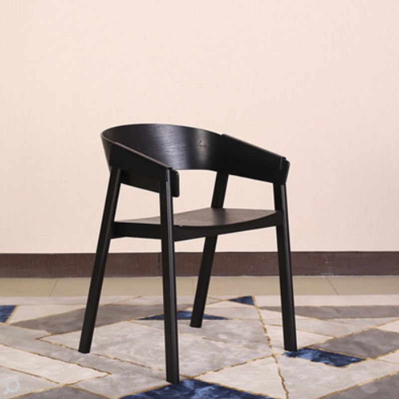 Contemporary Style Dining Chair Solid Wood Dining Room Chair for Home