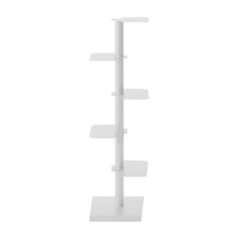White/Black Bookcase Contemporary Style Bookshelf for Home and Office