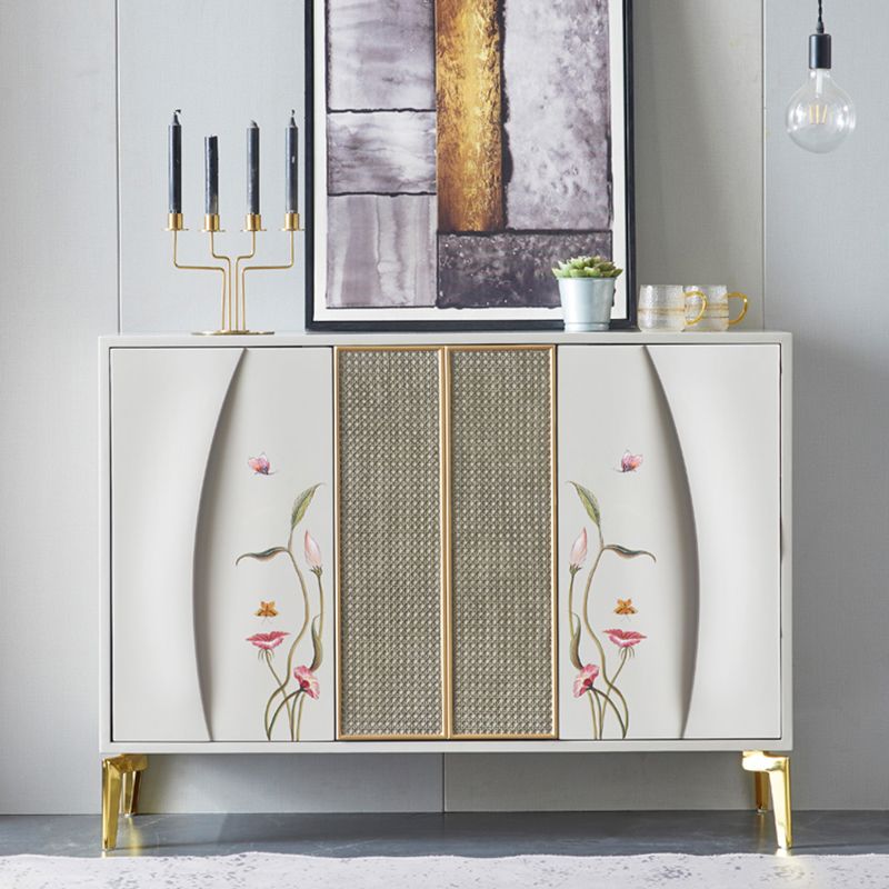 Classic Glam Horizontal Combo Dresser Wood Storage Chest Dresser for Bedroom