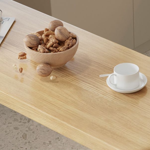 Contemporary Natural Finish Wooden Bistro Table for Small Places