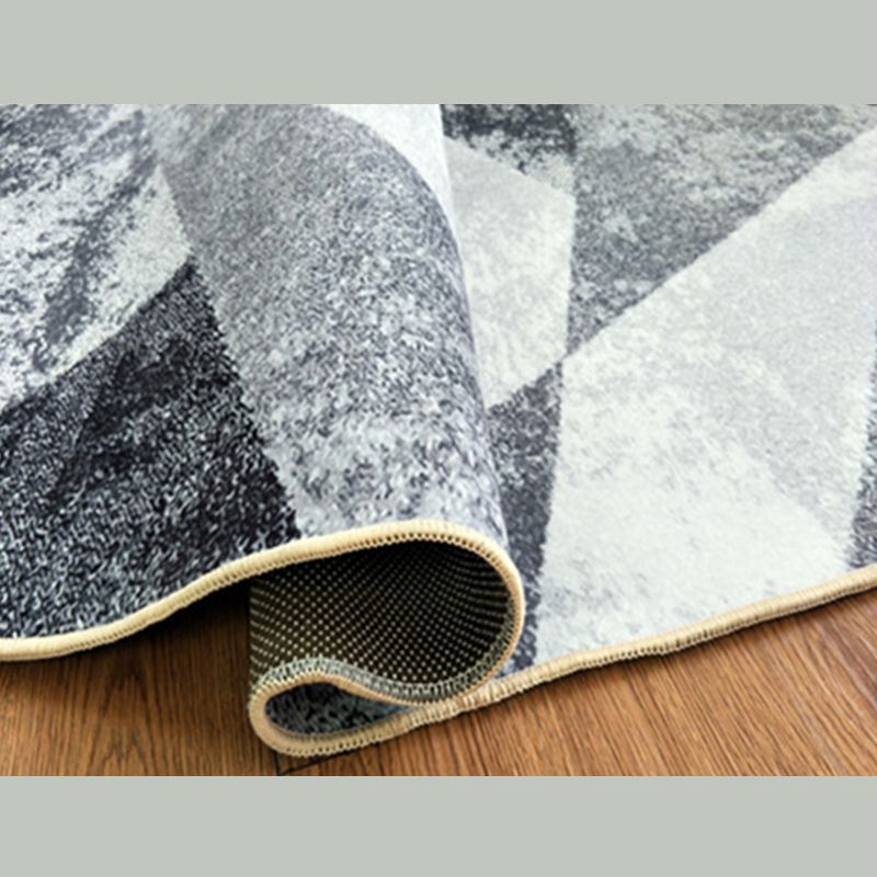 Chic Modern Area Rug Leaf Pattern Polyester Area Carpet Anti-Slip Backing Rug for Living Room