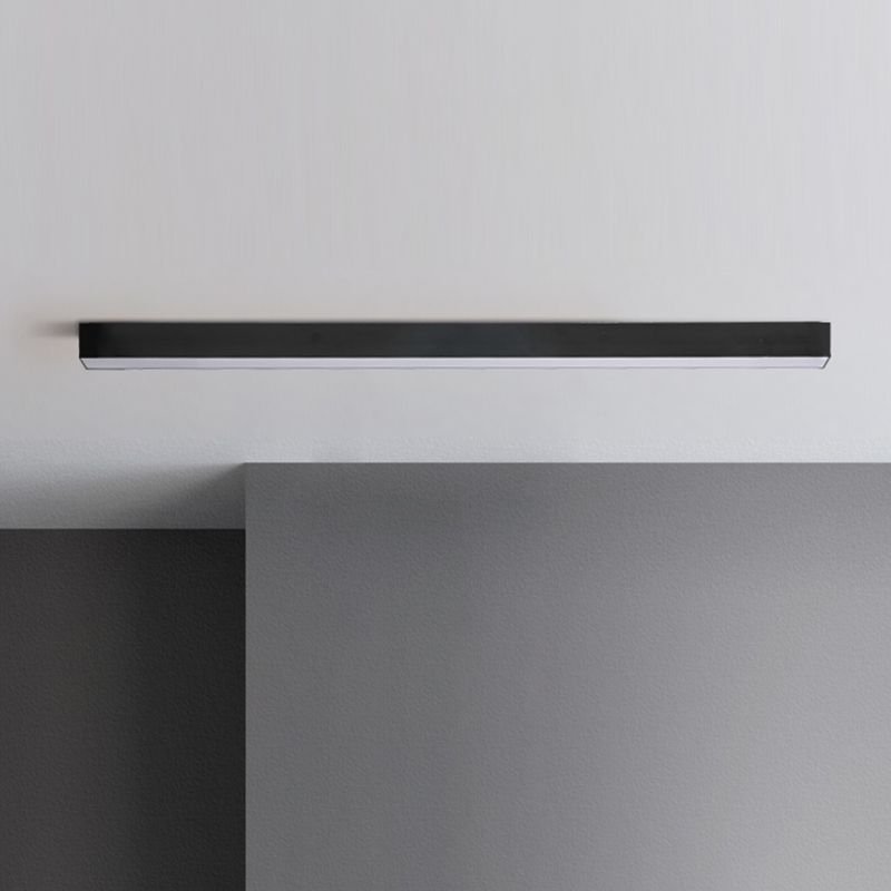 1 Light Linear Flush Mount Ceiling Light New Modern Aluminum Ceiling Light Fixture