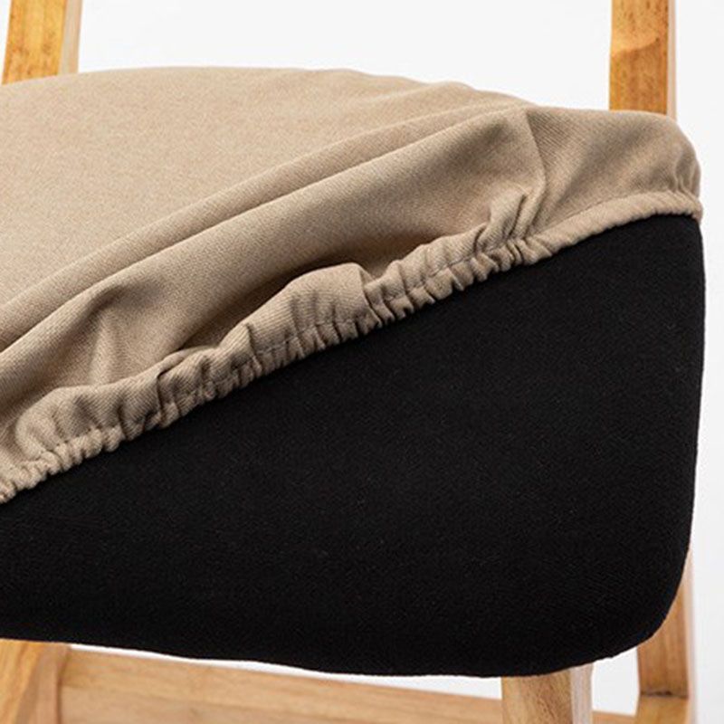 Scandinavian Rubberwood Home Barstool Matte Finish Upholstered Stool