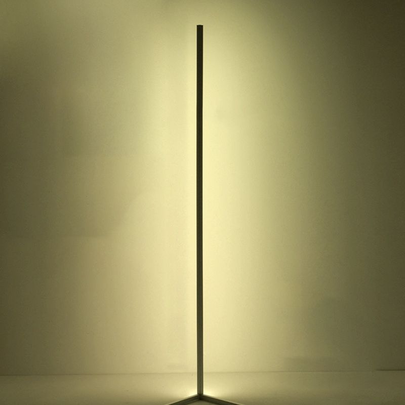 Lampade a pavimento a LED Concise moderne lampade in alluminio laccato in alluminio con ombra silicone