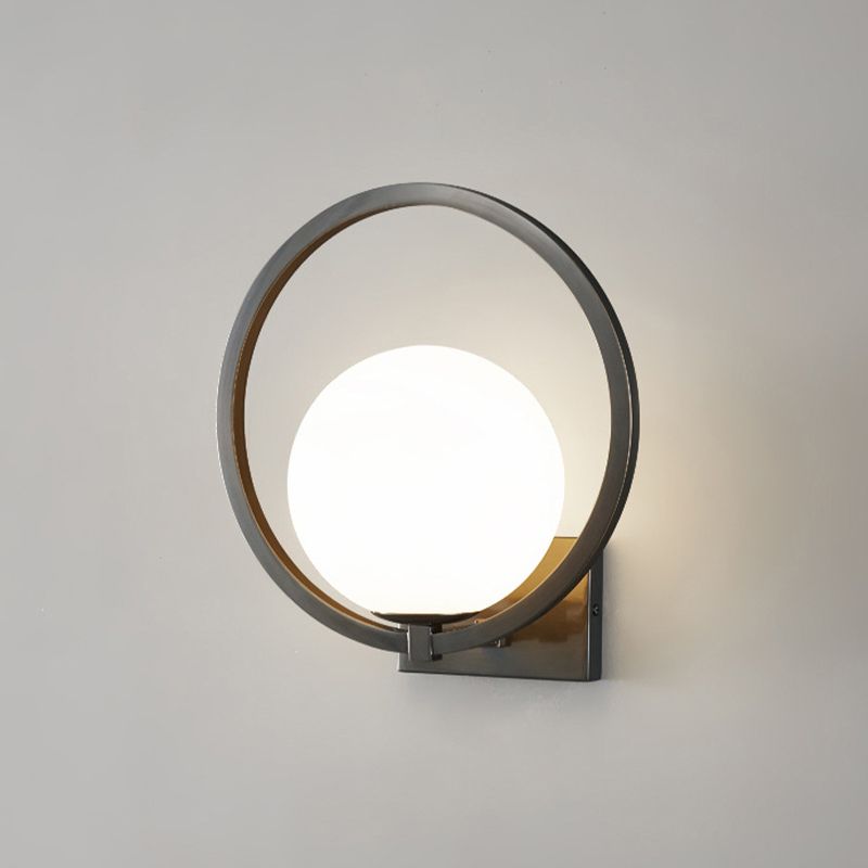 Industrial Wall Light Simple Glass Shade Wall Light Sconce for Living Room
