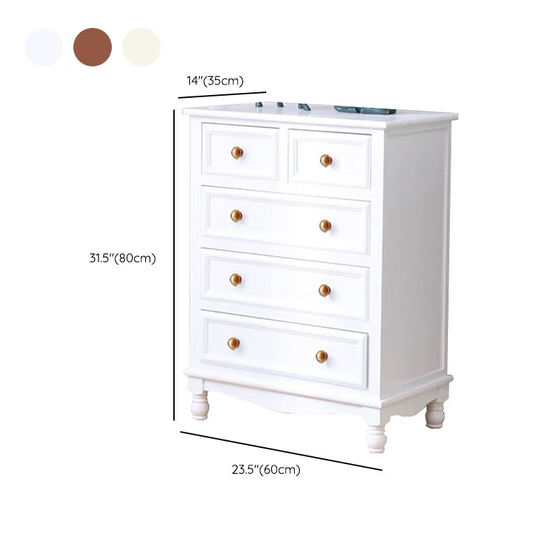 Contemporary Chest Knobs Solid Wood with Drawer Rectangle Accent Chest