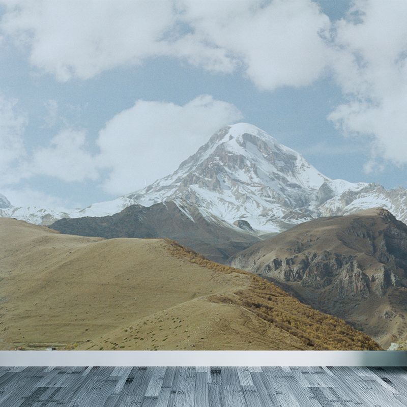 Photo Mountain Landscape Wall Mural Decal for Sitting Room, Made to Measure