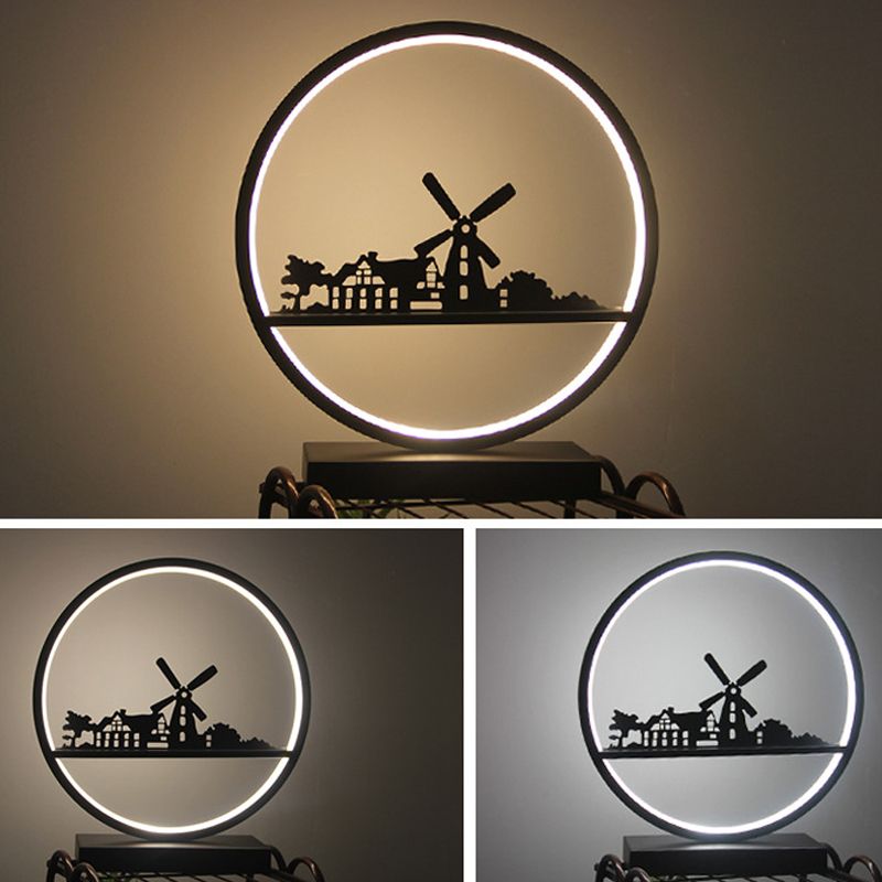 Modern Metal Table Lamp 1-Light LED Desk Lamp for Living Room
