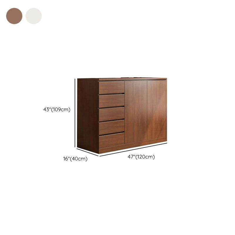 15.6-inch Width Modern Storage Chest Manufactured Wood Dresser