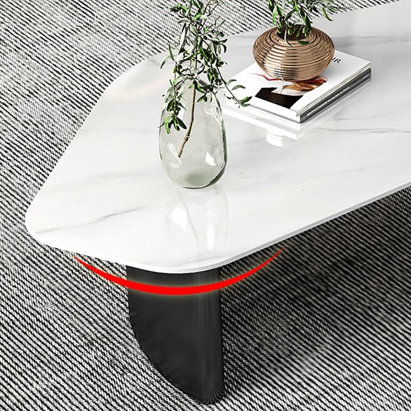 Contemporary Slate Geometric Coffee Table Standard 1 Coffee Table with Storage