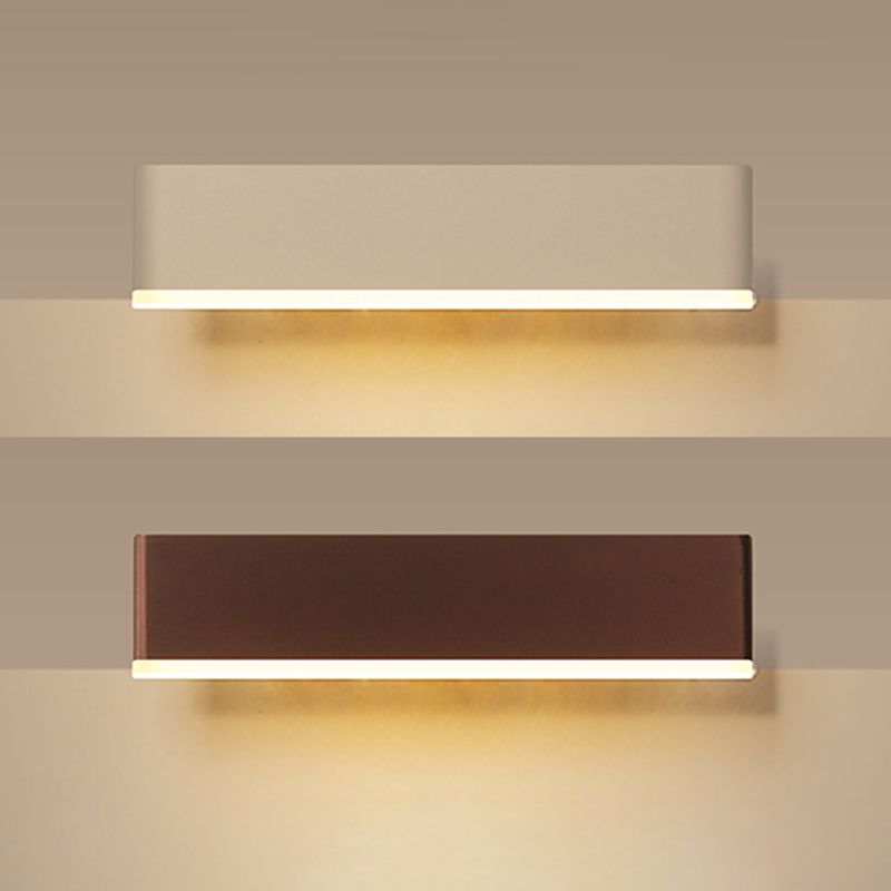 Modern Simple Wall Light Rectangle Shape Wall Lamp with Acrylic Shade for Bedroom