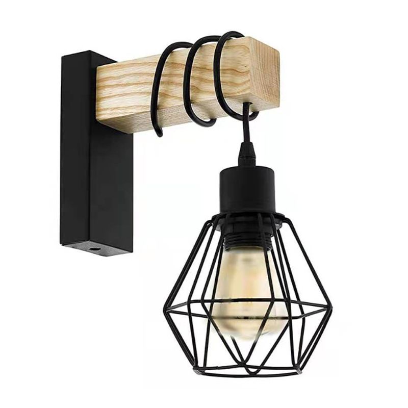 Metal Geometric Wall Light Sconce Industrial 1 Light Wall Mounted Lamp