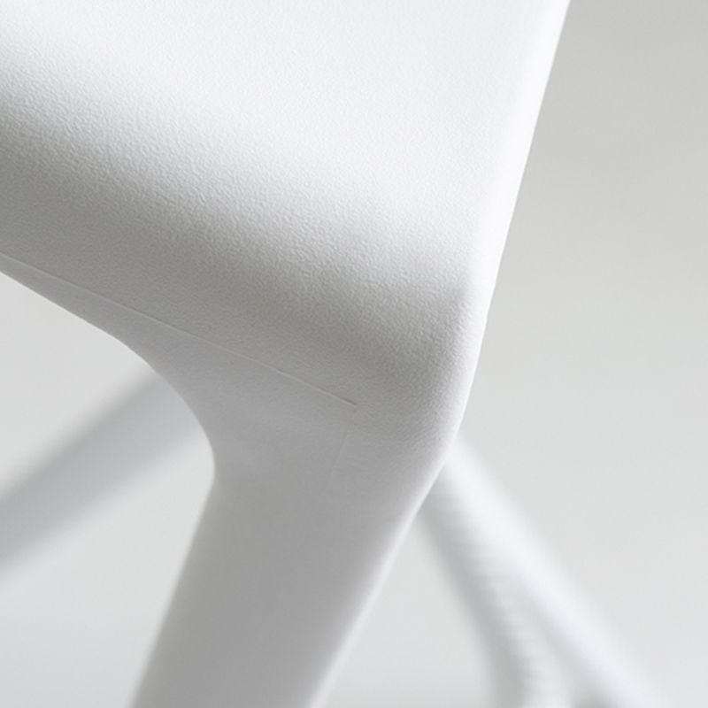 Modern Style Bar-stool Plastic Backless Bar Stool for Kitchen Bar with Plastic Legs