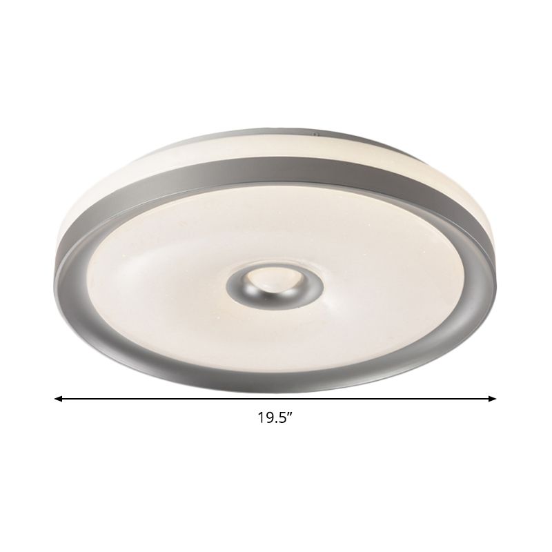 Makaron Grau/Rosa/Braun Runde Flush Licht High Penetrated Acryl LED Deckenhalterung Lampe im dritten Gang