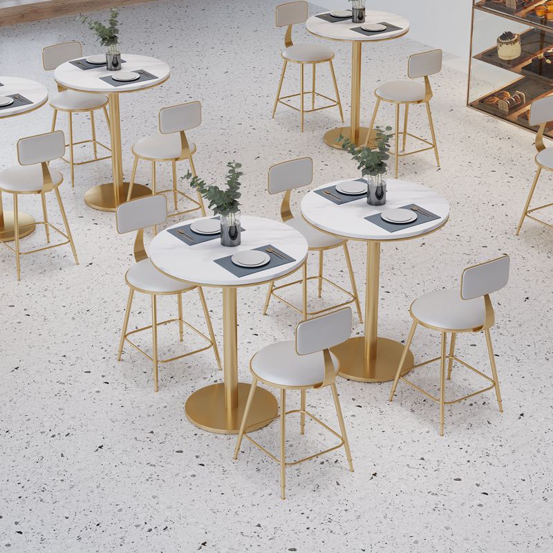 Marmeren meubelen Traditionele luxe eettafel voor eetkamer thuis