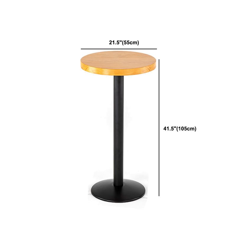 Industrial Style 1/2/3 Pieces Solid Wood Bar Table Set Round Counter Set