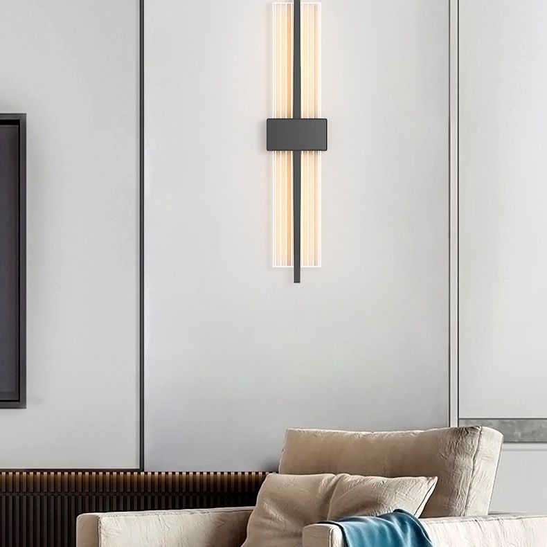 LED indoor decoratie wandbevestiging licht metalen dwarswand sconce in acryl schaduw