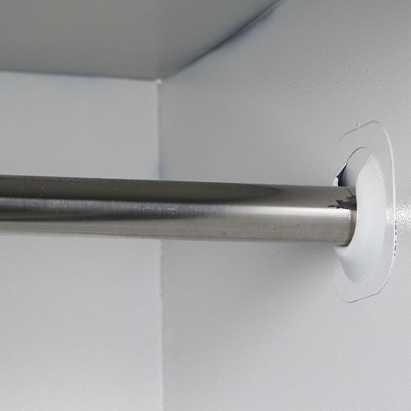 White Steel Cabinet with Hinged Doors Modern Storage Cabinet