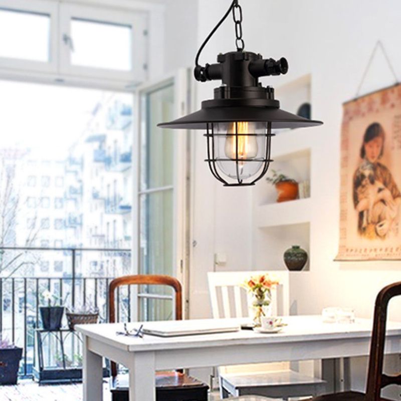 Metal Black Black Black Affermazione Light Gage Shade Industrial Spender Segret for Restaurant