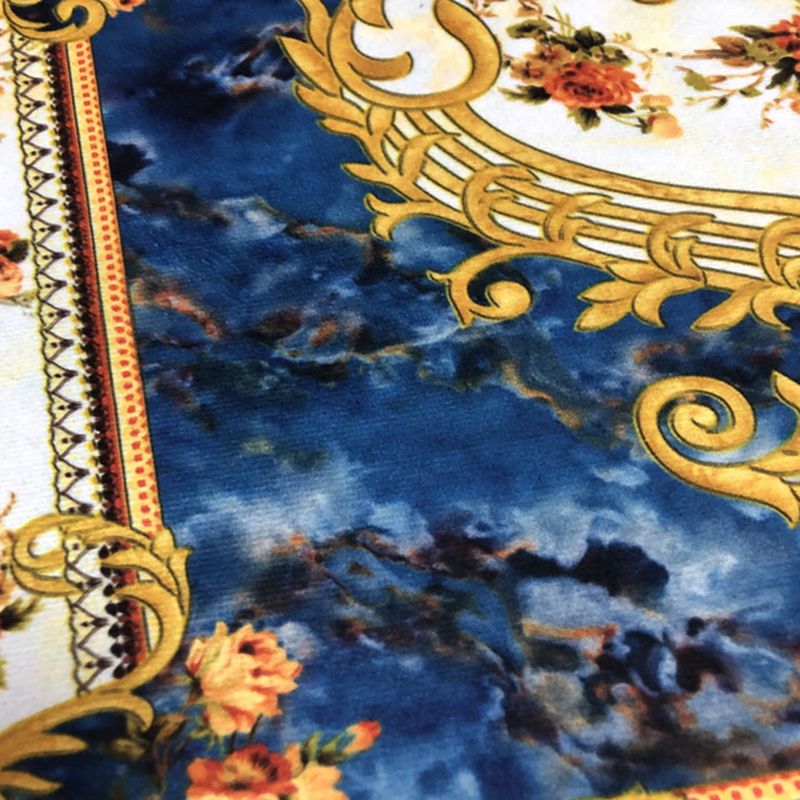 Multicolor Luxus Teppich Polyester Teppich Europäische Blumenententeppichen Nicht-Rutsch-Rücken für die Heimdekoration