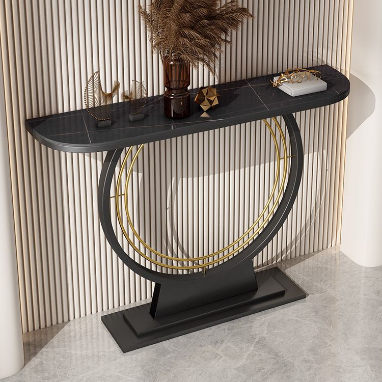 Contemporary Console Table Antique Finish Console Sofa Table