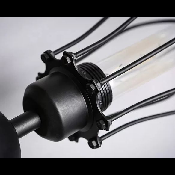 Sputnik Metal Semi Flush Chandelier Chambre industrielle SEMI FUSH LIMPRE MOURT