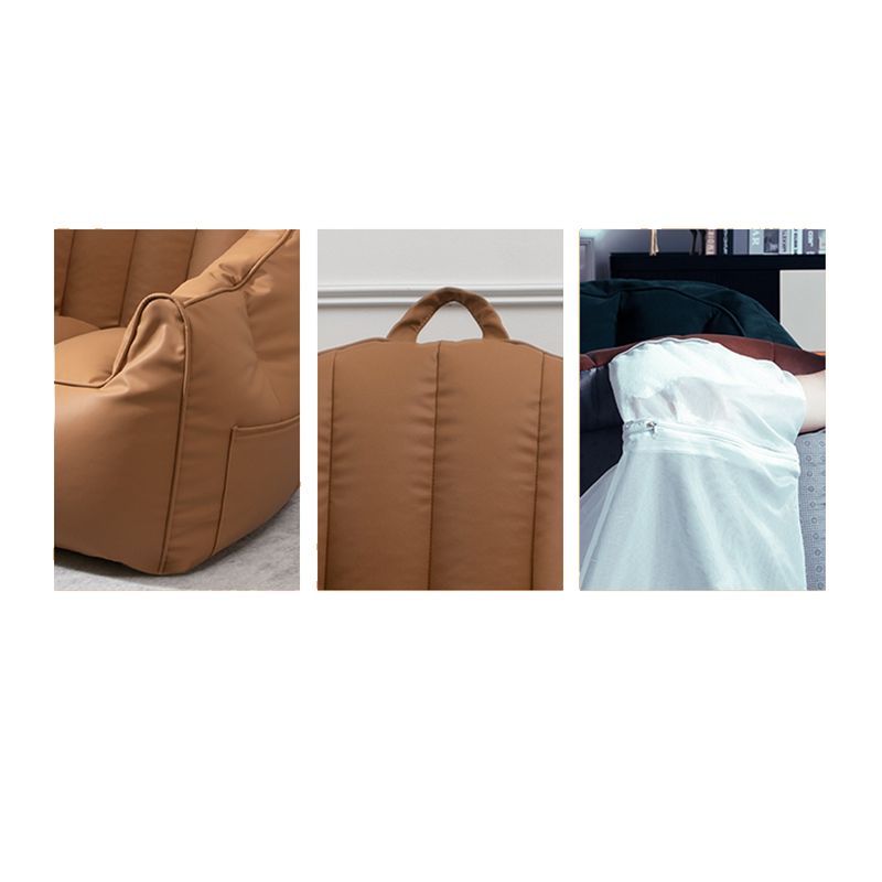 Sofá de almohada de almohada de cuero de piel sintética contemporánea Sofá de almohada cosida para apartamento para apartamento