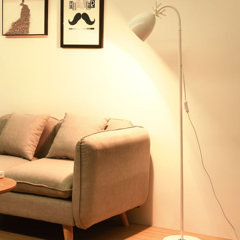 Rotatable Glockenbodenleuchte Makkaronstil Metall 1-Licht Schlafzimmer Lesenstöbem