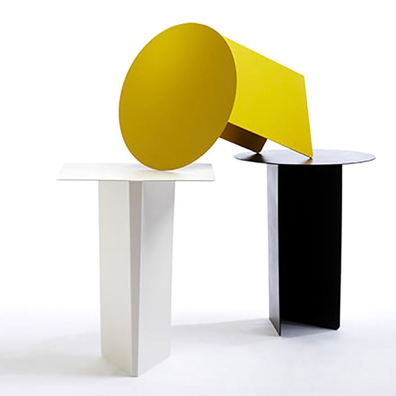 Metal Accent Table Nightstand Modern Bed Nightstand for Bedroom