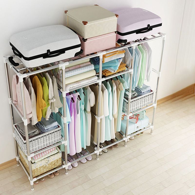 Modern Style Metal Wardrobe Bedroom Wardrobe Closet with Legs